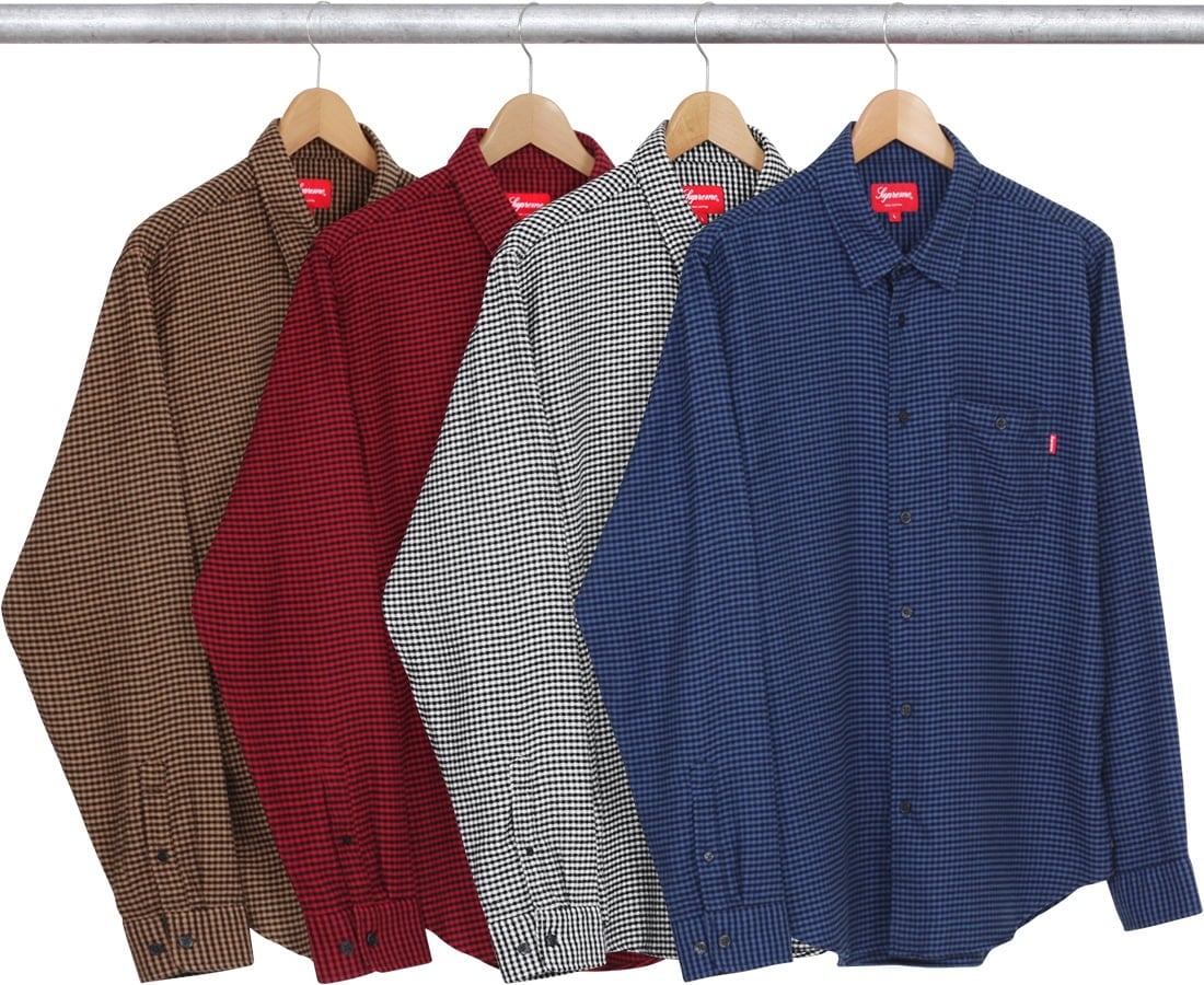Houndstooth Flannel Shirt